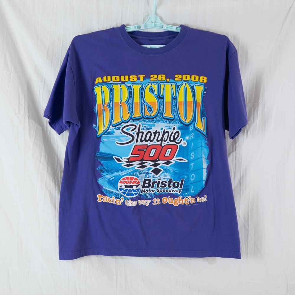 Bristol Motor Speedway Sharpie 500 Large Purple T-shirt- August 26,2006